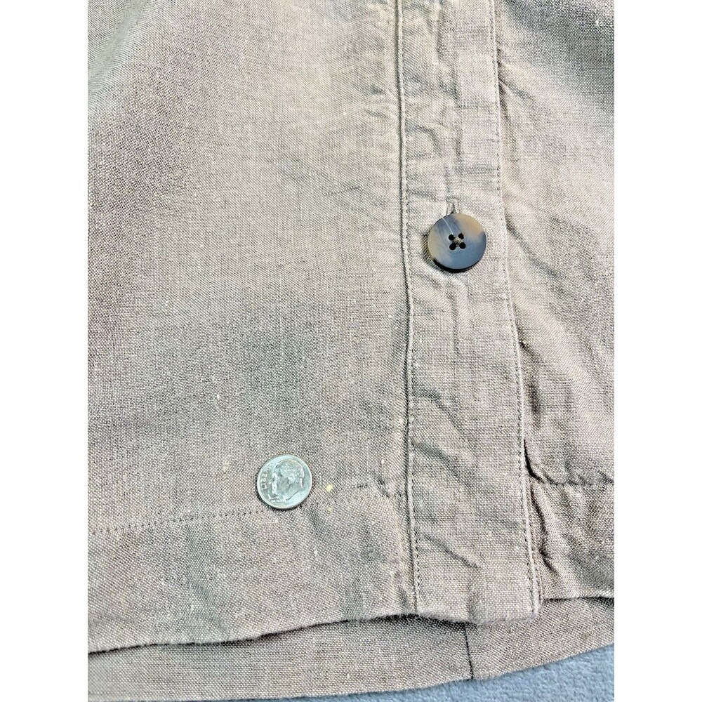 J Jill Love Linen NEW womens linen luxury shacket sz 1X versatile summer travel - Picture 8 of 10
